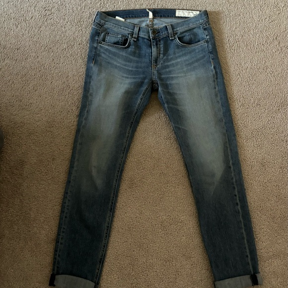 rag & bone Women's Dre Low Rise Slim Boyfriend Jeans - Picture 7 of 8